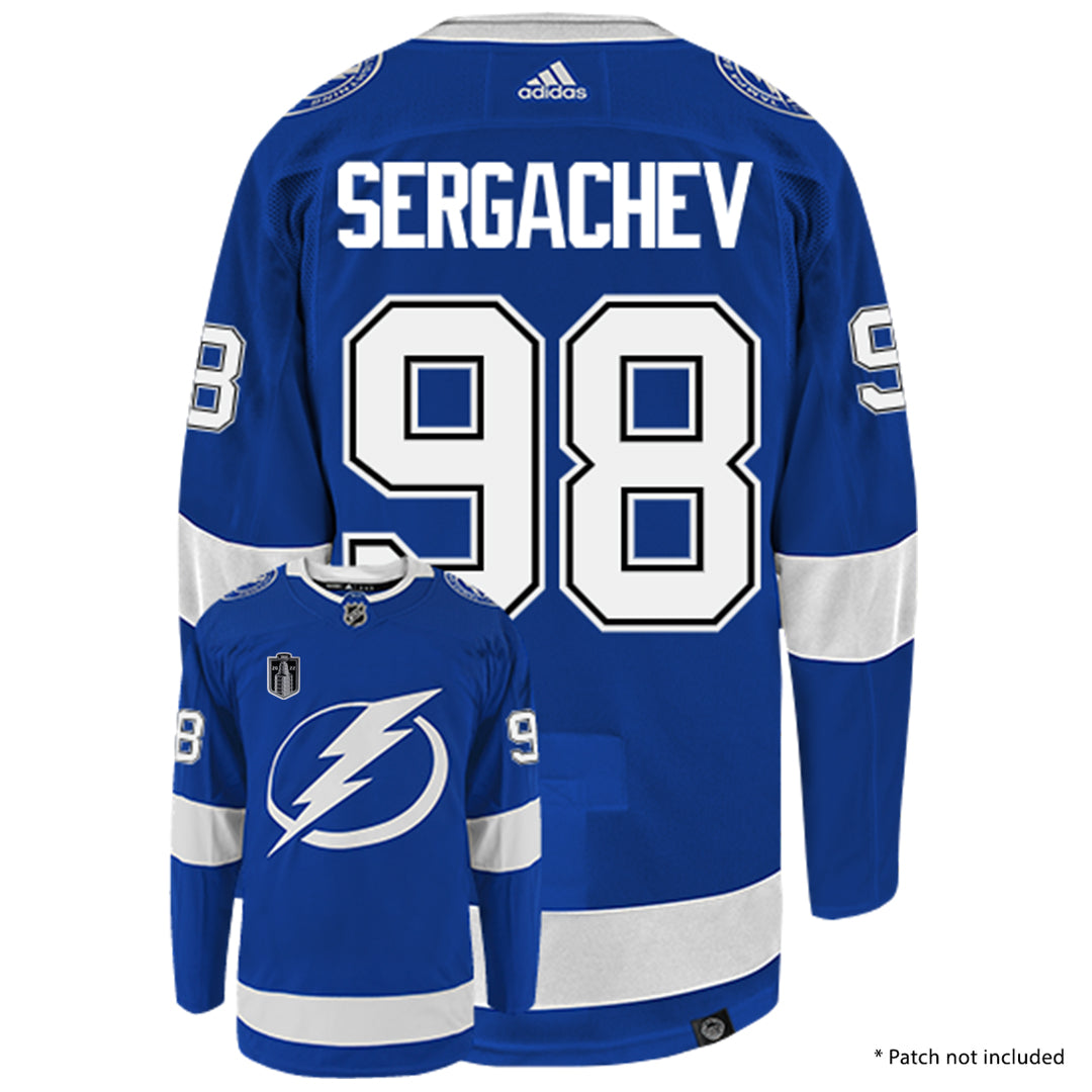 Mikhail Sergachev Tampa Bay Lightning Adidas Primegreen Authentic NHL Hockey Jersey
