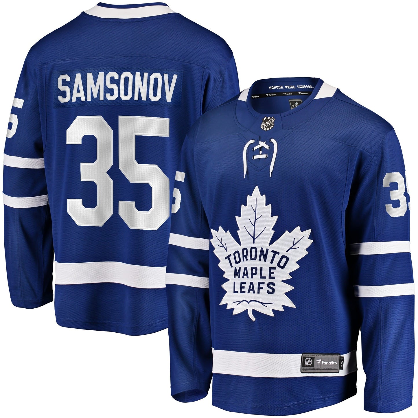 Men's Fanatics Branded Ilya Samsonov Blue Toronto Maple Leafs Home Breakaway Player Jersey