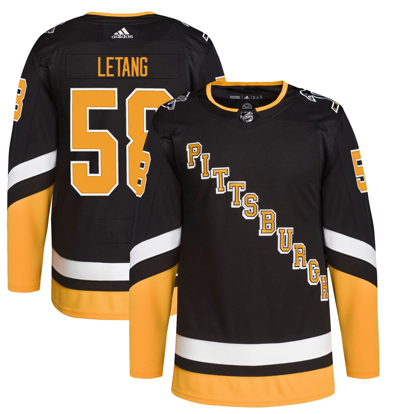 Kris Letang Pittsburgh Penguins adidas Alternate Primegreen Authentic Pro Player Jersey - Black
