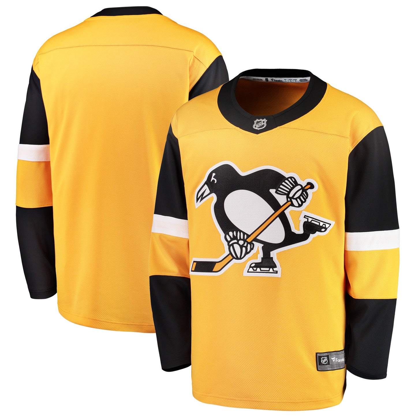 Pittsburgh Penguins Fanatics Branded Youth Alternate Breakaway Jersey - Gold