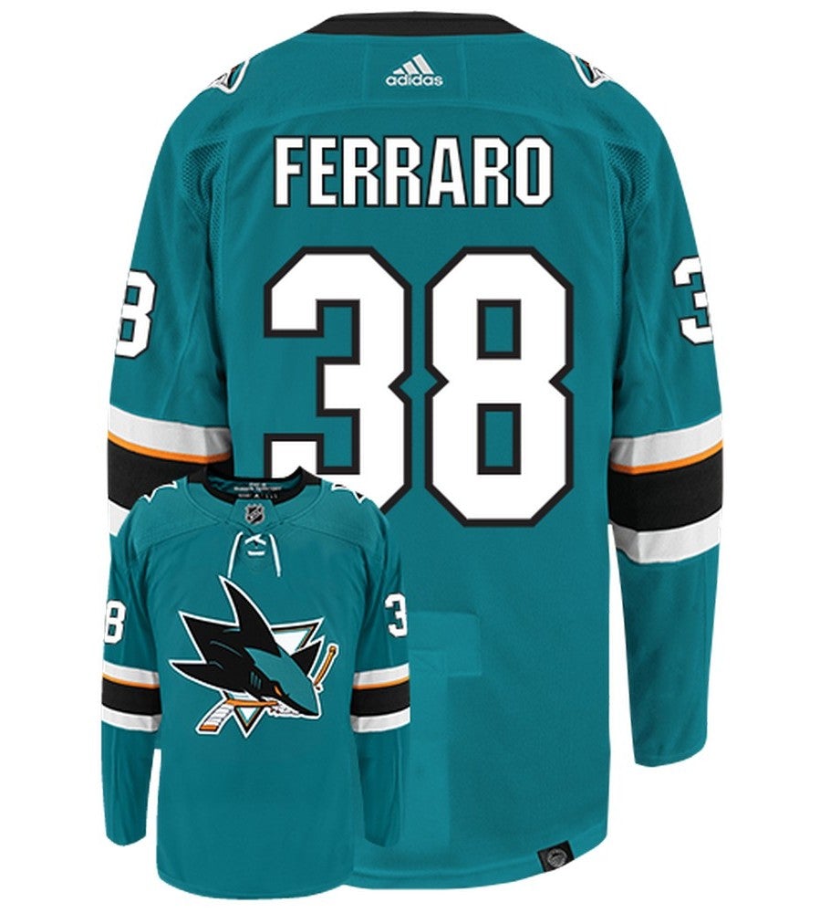 Mario Ferraro San Jose Sharks Adidas Primegreen Authentic NHL Hockey Jersey