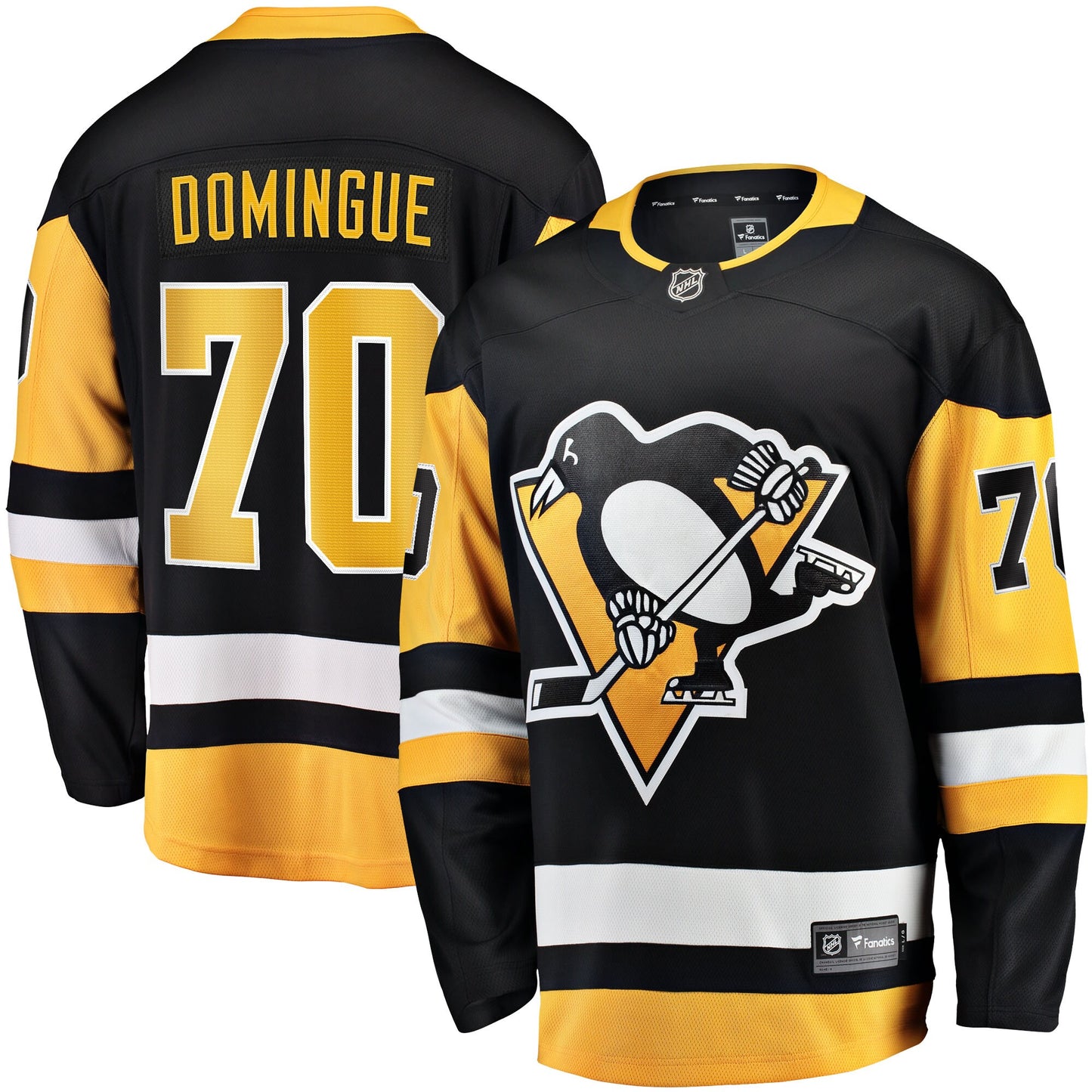 Louis Domingue Pittsburgh Penguins Fanatics Branded Home Breakaway Player Jersey - Black