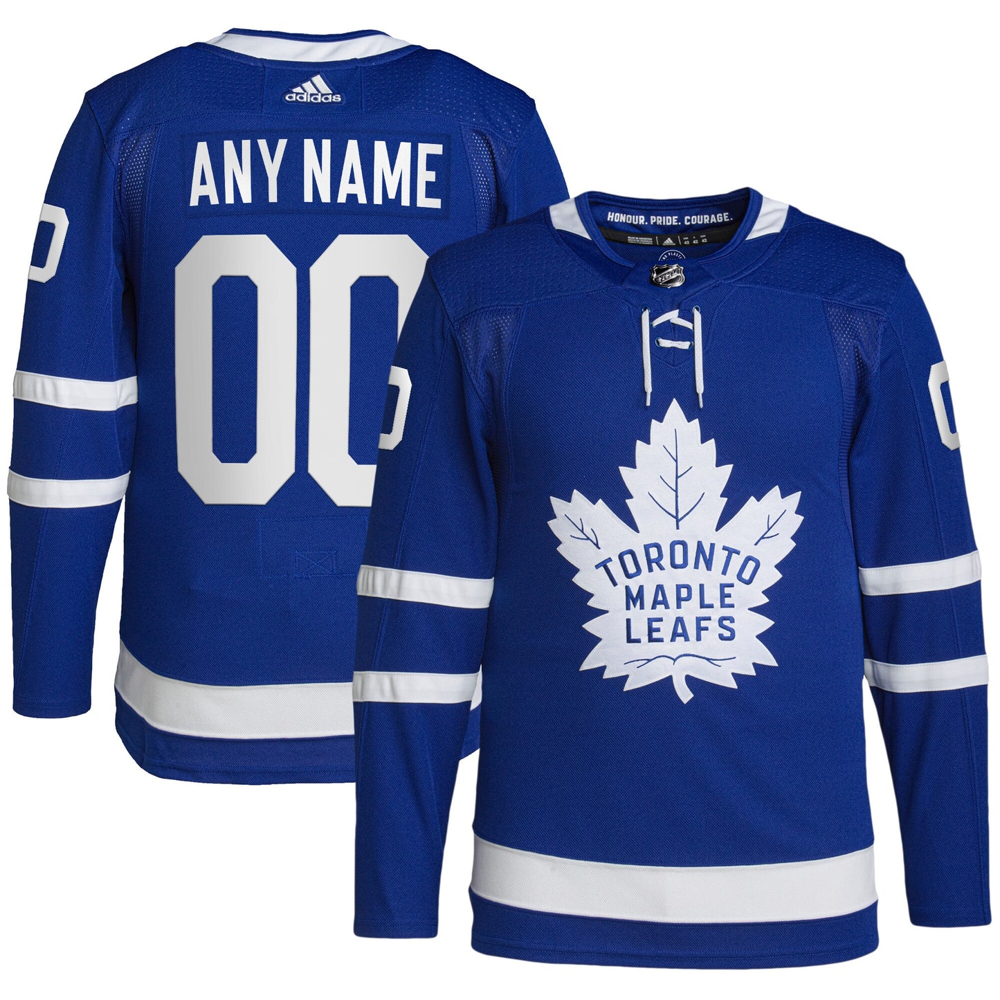 Toronto Maple Leafs adidas Home Primegreen Authentic Pro Custom Jersey - Royal