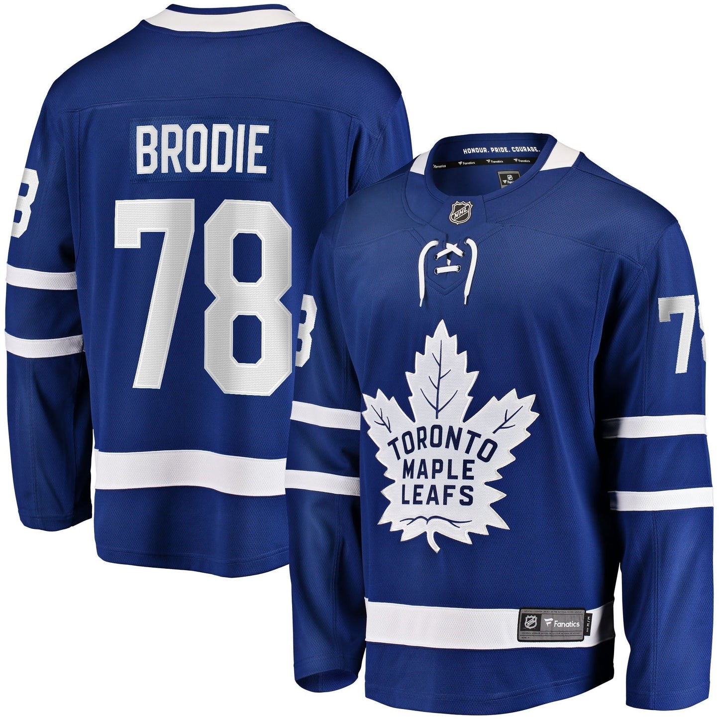 Men's Fanatics Branded TJ Brodie Blue Toronto Maple Leafs Home Breakaway Player Jersey