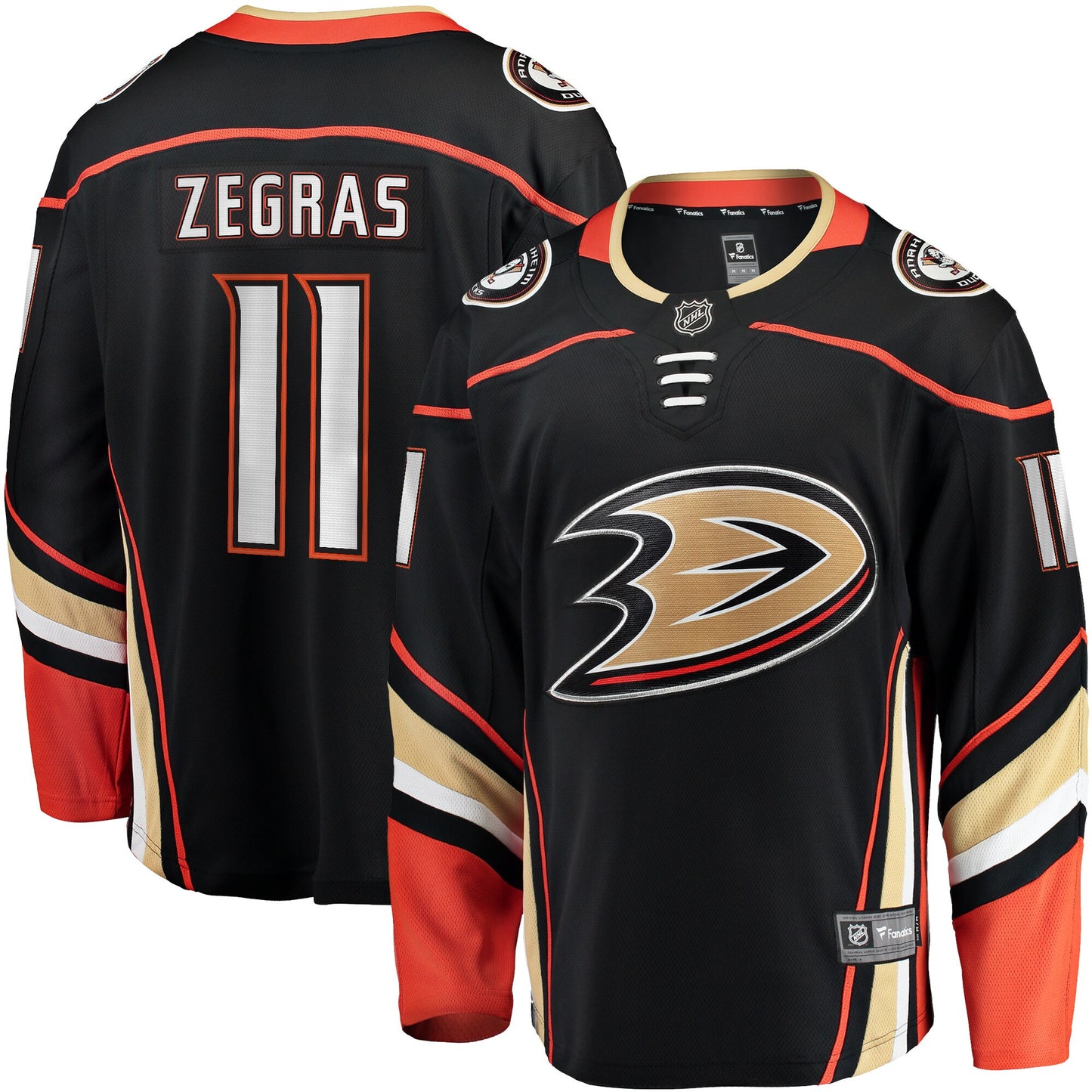 Trevor Zegras Anaheim Ducks Fanatics Branded Home Breakaway Player Jersey - Black