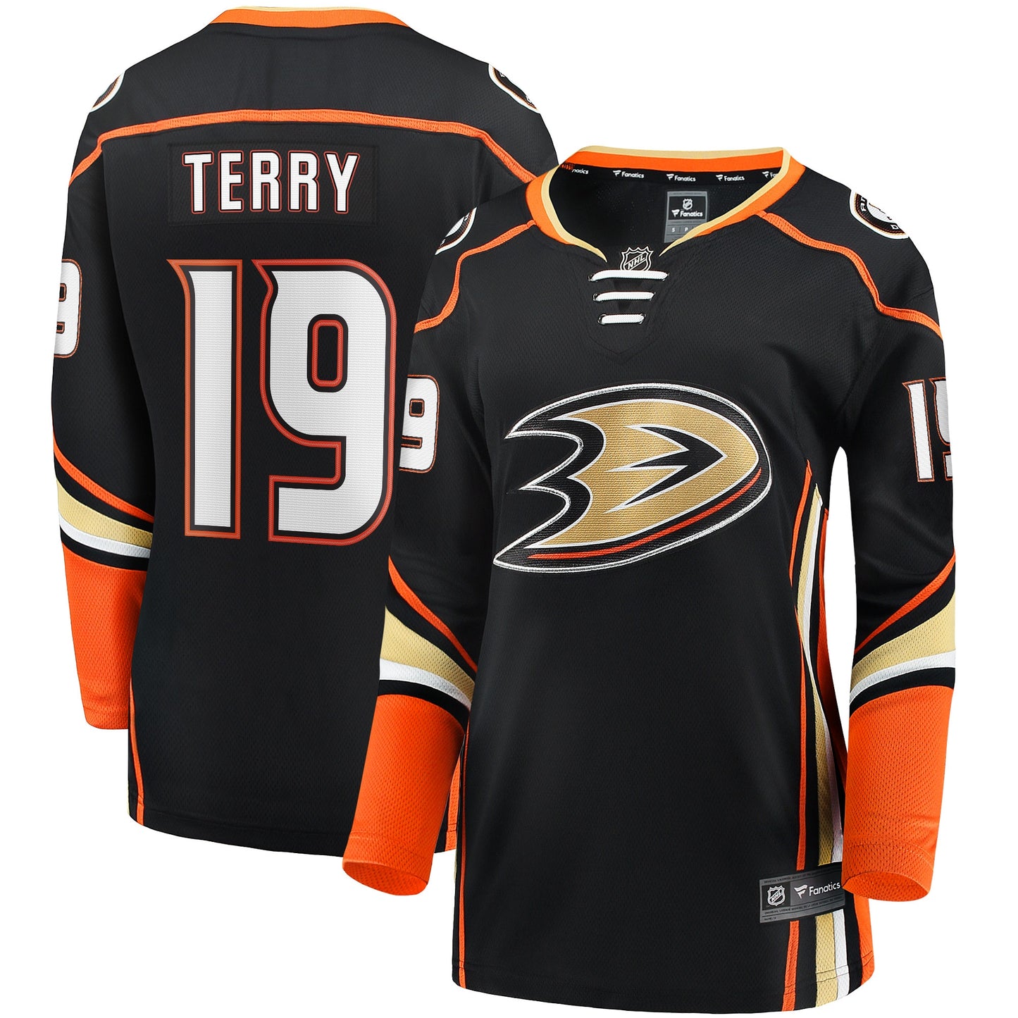 Troy Terry Anaheim Ducks Fanatics Branded Women's Home Team Breakaway Player Jersey - Black