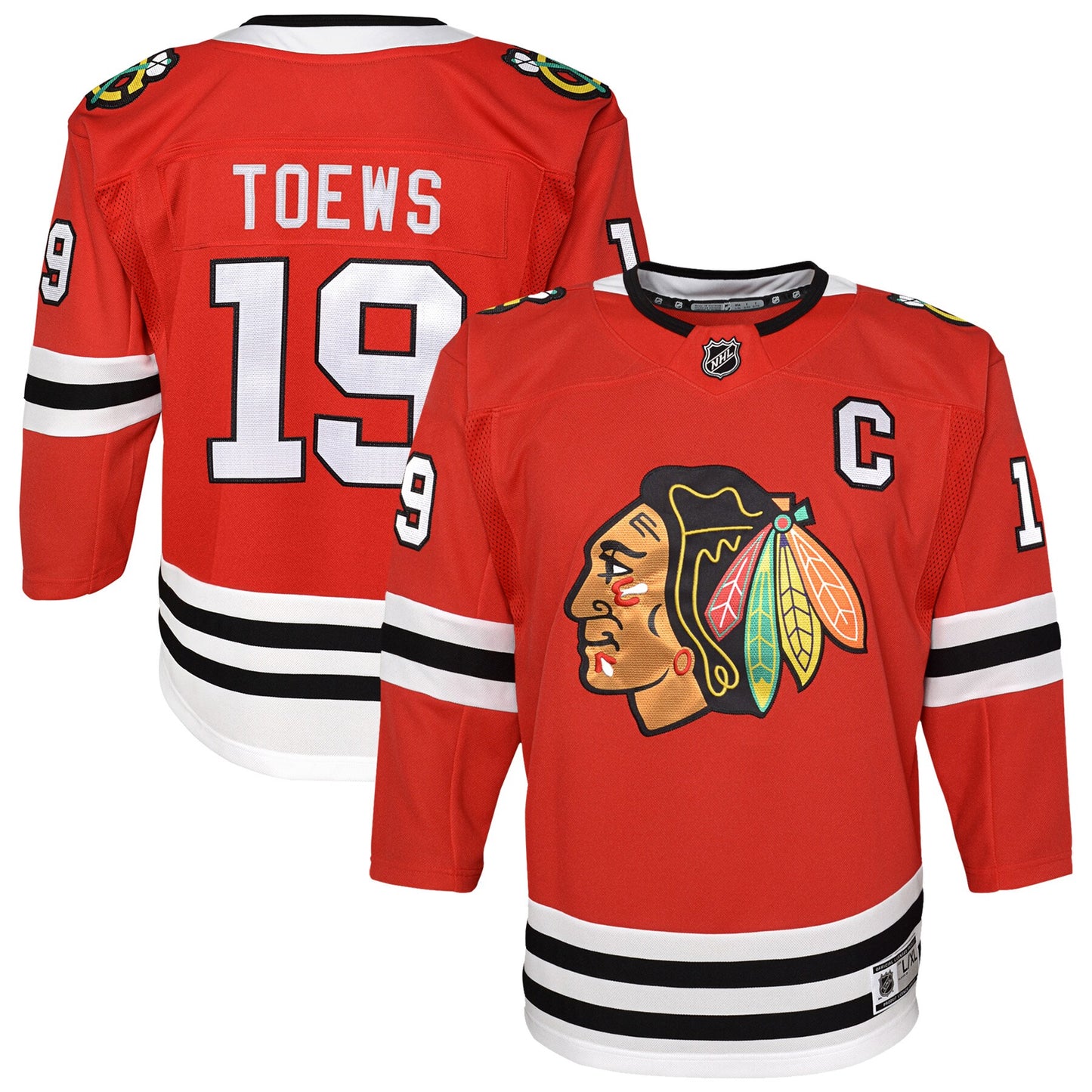 Jonathan Toews Chicago Blackhawks Youth Home Premier Player Jersey - Red