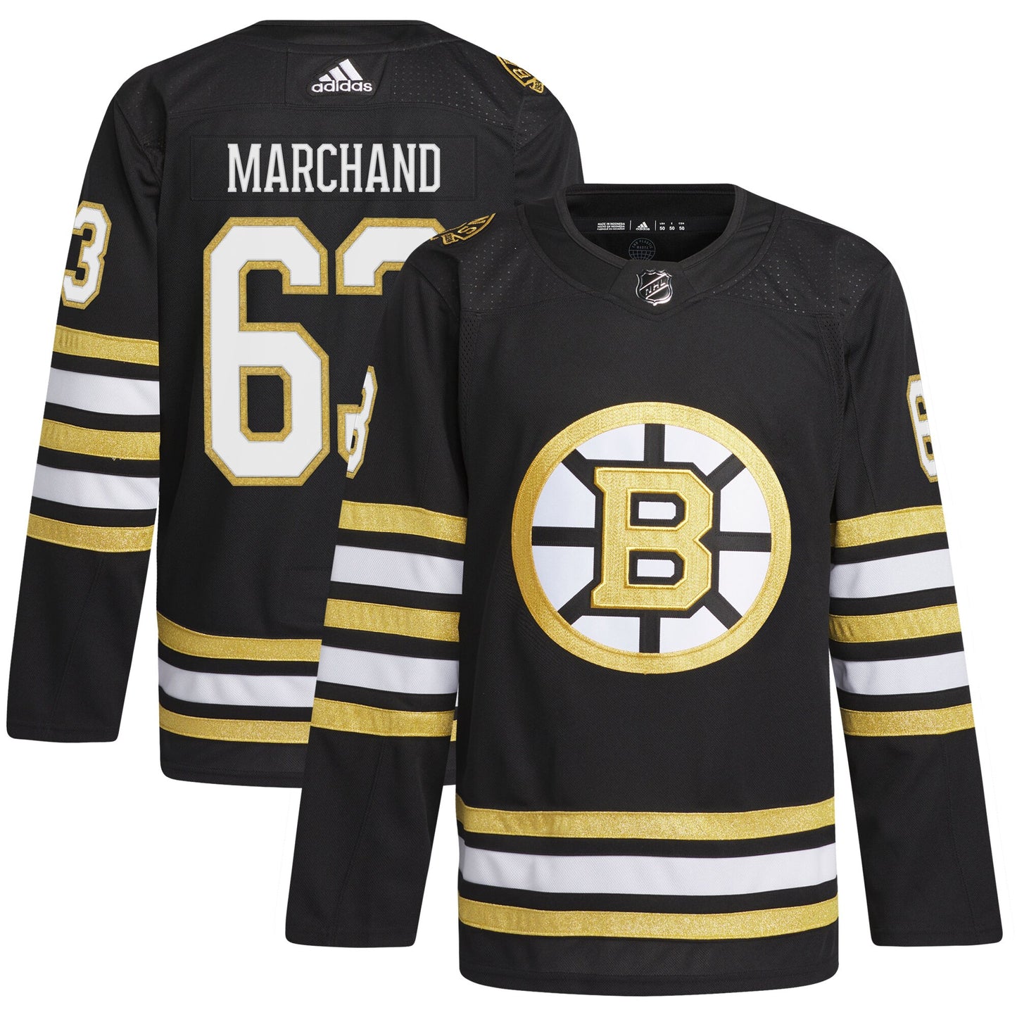Brad Marchand Boston Bruins adidas  Primegreen Authentic Pro Player Jersey - Black