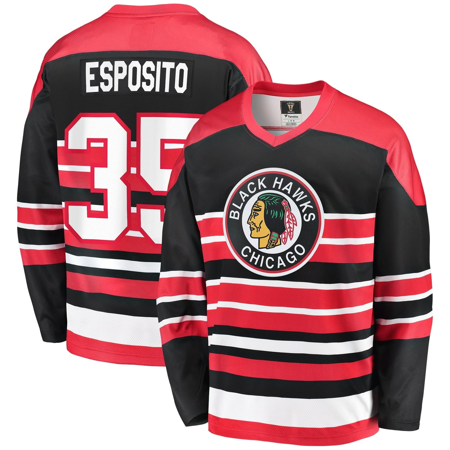 Men's Fanatics Branded Tony Esposito Red Chicago Blackhawks Premier Breakaway Retired Player Jersey