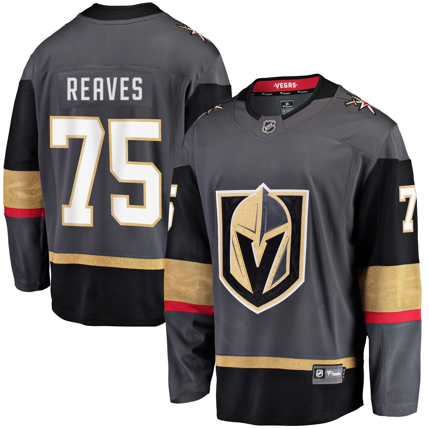 Ryan Reaves Vegas Golden Knights Fanatics Branded Home Breakaway Player Jersey - Black