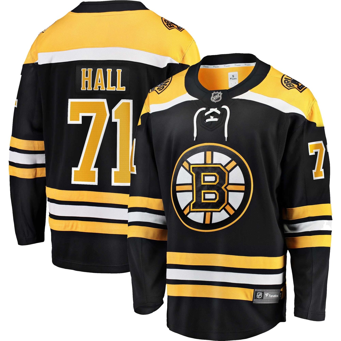 Men's Fanatics Branded Taylor Hall Black Boston Bruins Home Premier Breakaway Player Jersey