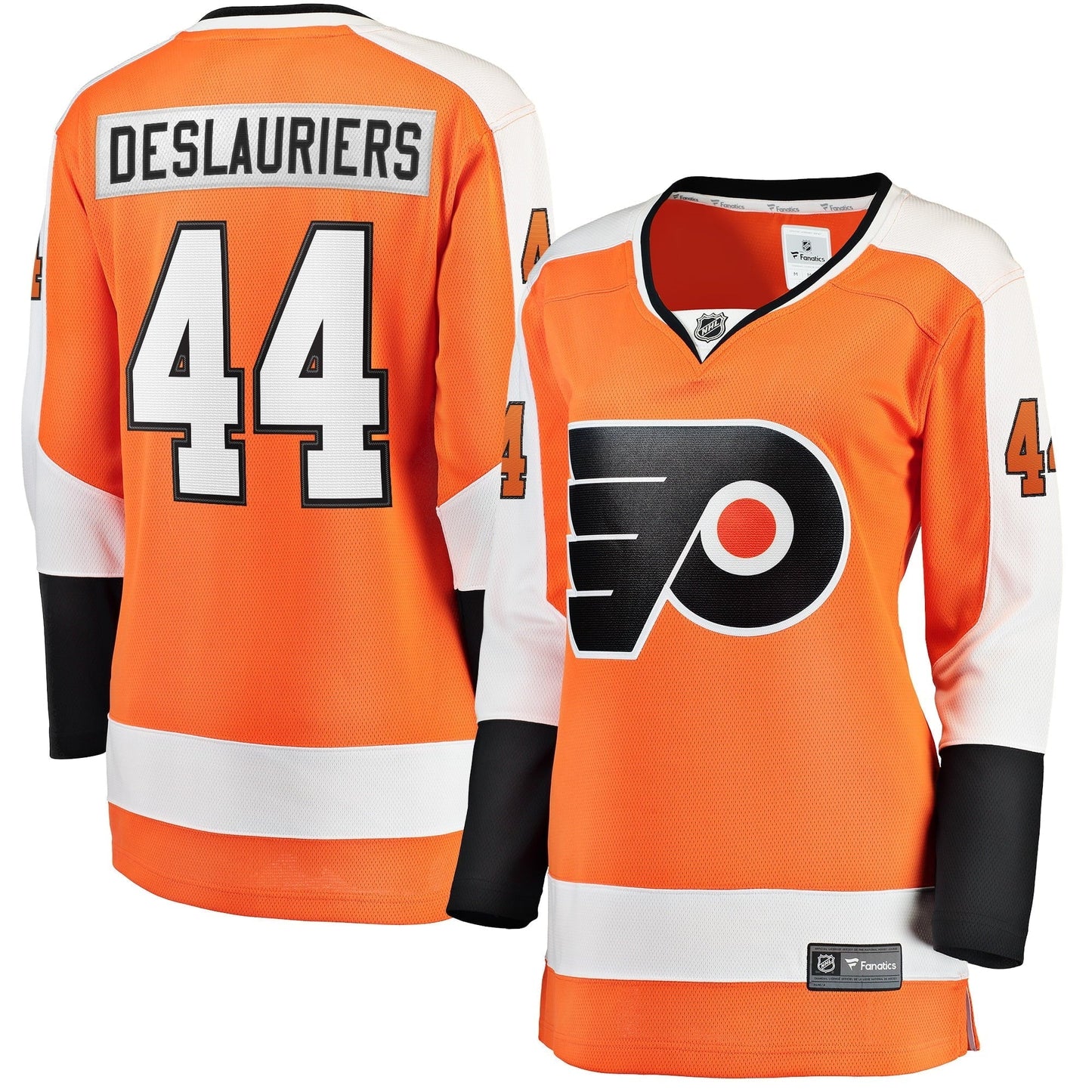 Women's Fanatics Branded Nicolas Deslauriers Orange Philadelphia Flyers Home Breakaway Player Jersey