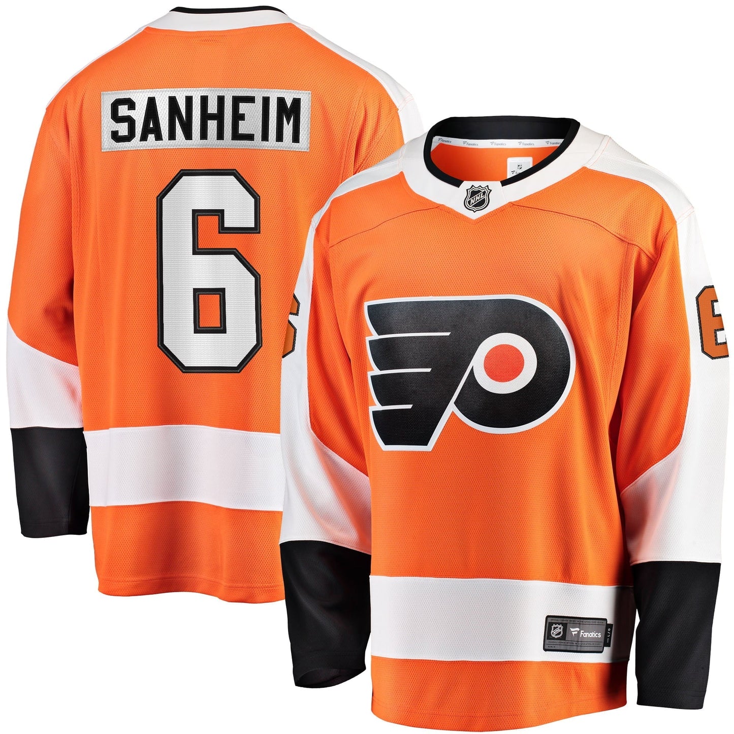 Men's Fanatics Branded Travis Sanheim Orange Philadelphia Flyers Home Breakaway Jersey