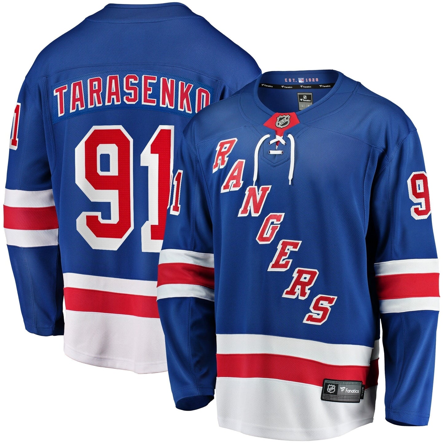 Men's Fanatics Branded Vladimir Tarasenko Royal New York Rangers Premier Breakaway Player Jersey