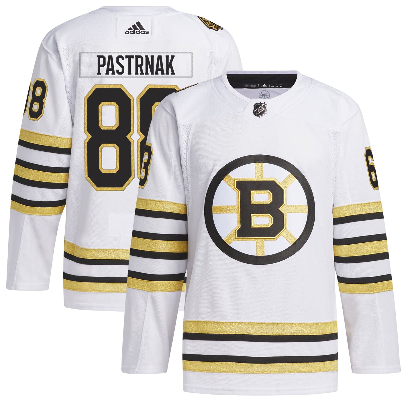David Pastrnak Boston Bruins adidas  Primegreen Authentic Pro Player Jersey - White