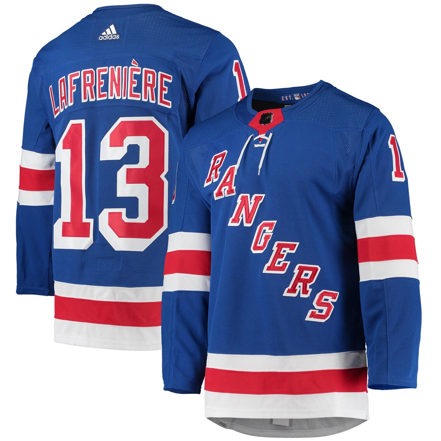 Alexis Lafreniere New York Rangers adidas Home Primegreen Authentic Pro Player Jersey - Blue