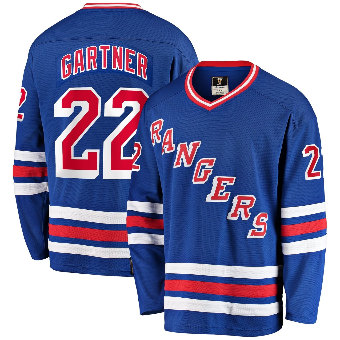Men's Fanatics Branded Mike Gartner Blue New York Rangers Premier Breakaway Retired Player Jersey